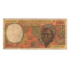 Banconote, Stati dell’Africa centrale, 2000 Francs, KM:103Cg, MB