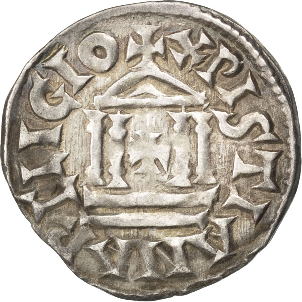 FRANCE, Denarius, AU(50-53), Silver, Nouchy #5, Prou #1016var, 1.69
