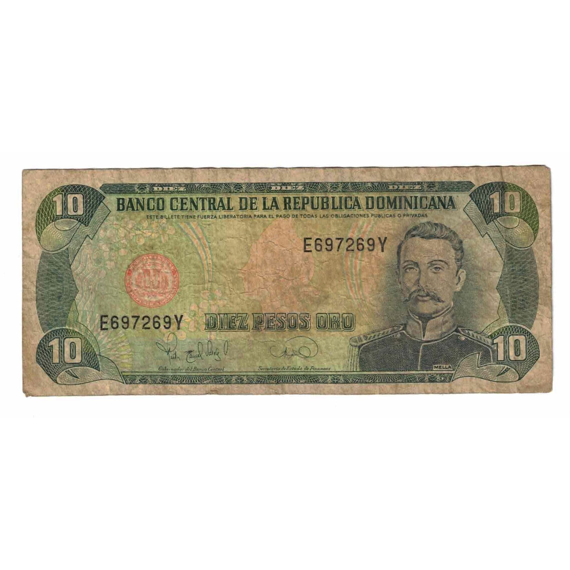 Banknote, Dominican Republic, 10 Pesos Oro, 1995, KM:148a, VF(20-25)