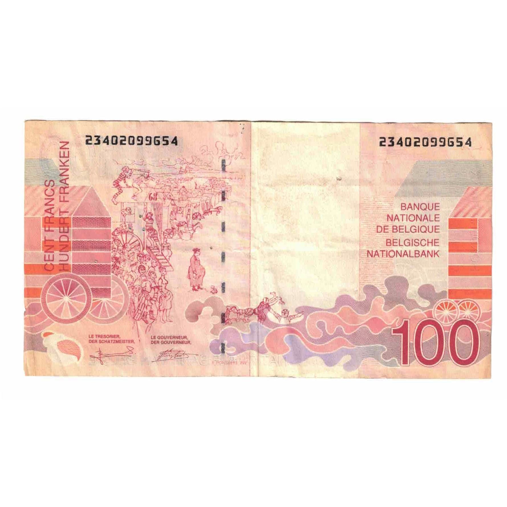 Banknote, Belgium, 100 Francs, Undated (1995-2001), KM:147, EF(40-45)
