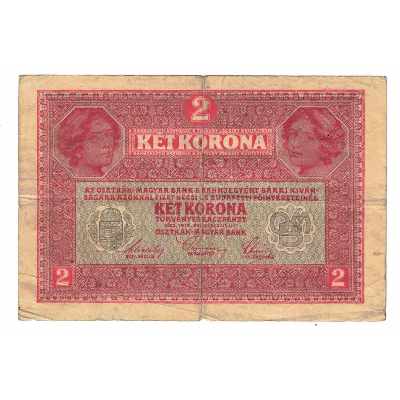Banknote, Austria, 2 Kronen, 1917, 1917-03-01, KM:21, EF(40-45)