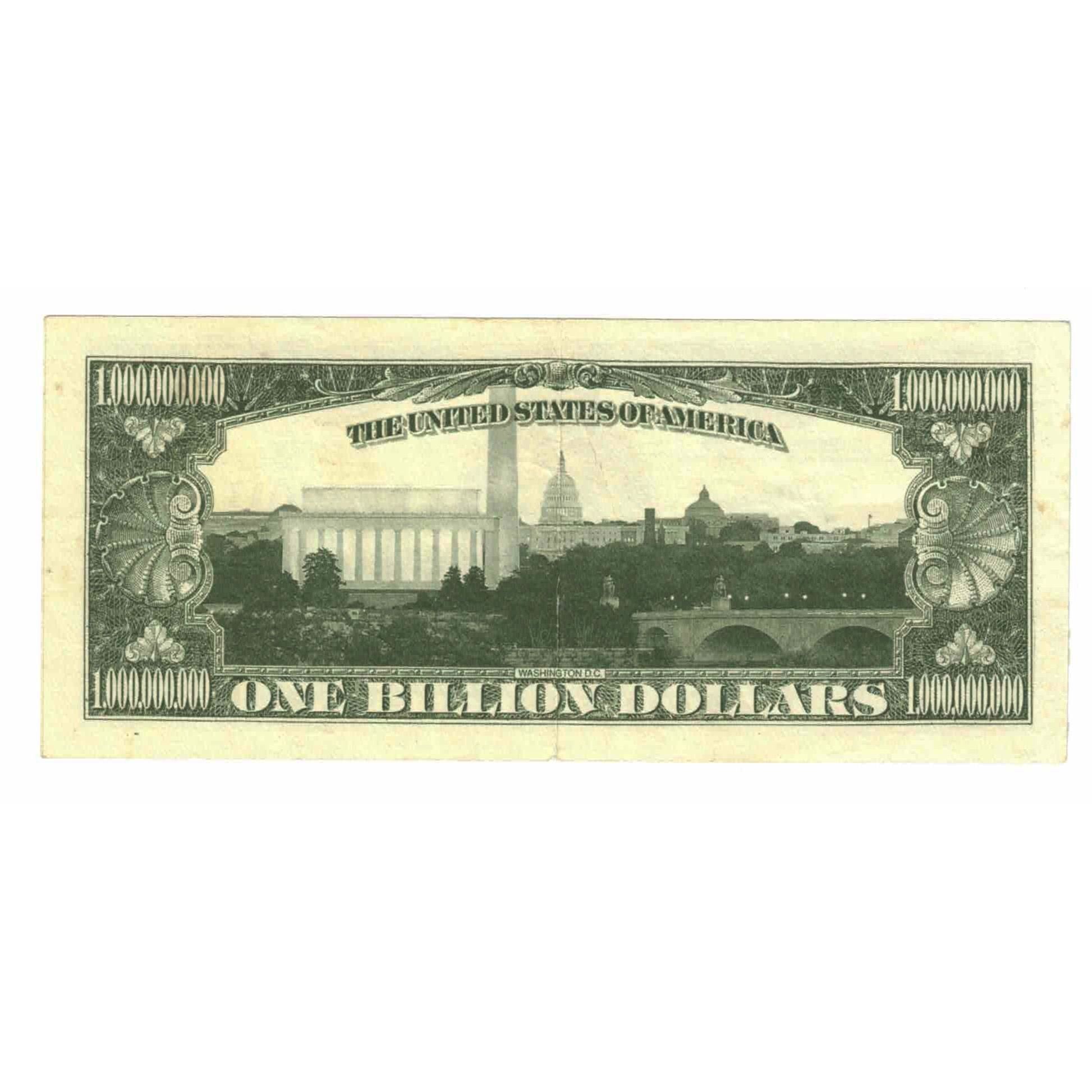 Billete, 1 Billion Dollars, 2002, Estados Unidos, MBC
