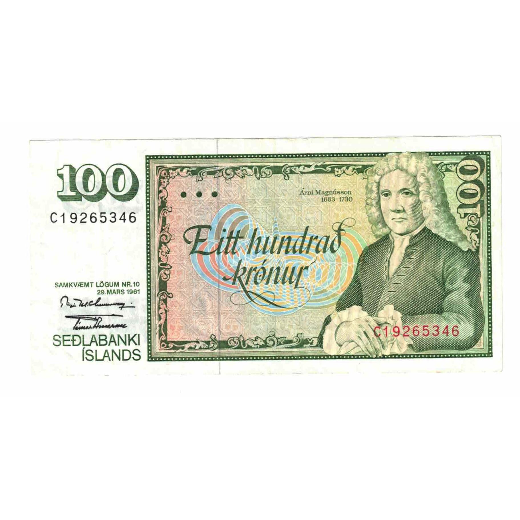 Banknote, Iceland, 100 Kronur, 1986, 1986-05-05, KM:54a, EF(40-45)