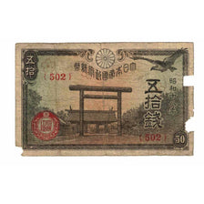 Banknote, Japan, 50 Sen, 1942, KM:59a, VG(8-10)