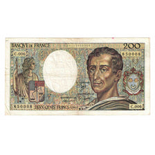 Francja, 200 Francs, Montesquieu, 1981, C.006, VF(20-25), Fayette:70.1, KM:155a