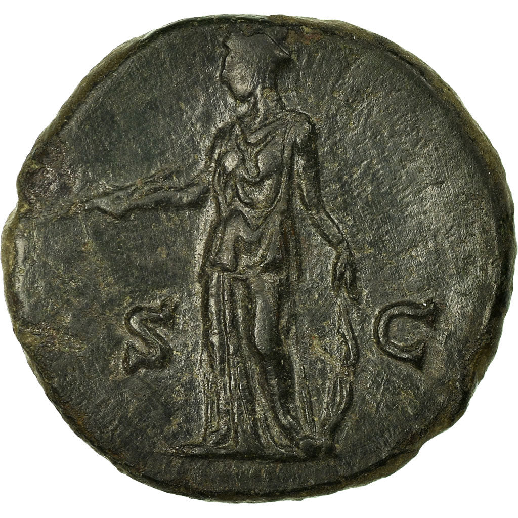 Coin, Faustina II, As, Roma, AU(50-53), Bronze, RIC:1405b