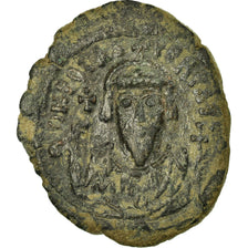 Moneta, Phocas, Follis, 602-610, Kyzikos, BB+, Rame, Sear:665
