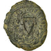 Moneta, Phocas, Follis, 602-610, Kyzikos, BB+, Rame, Sear:665