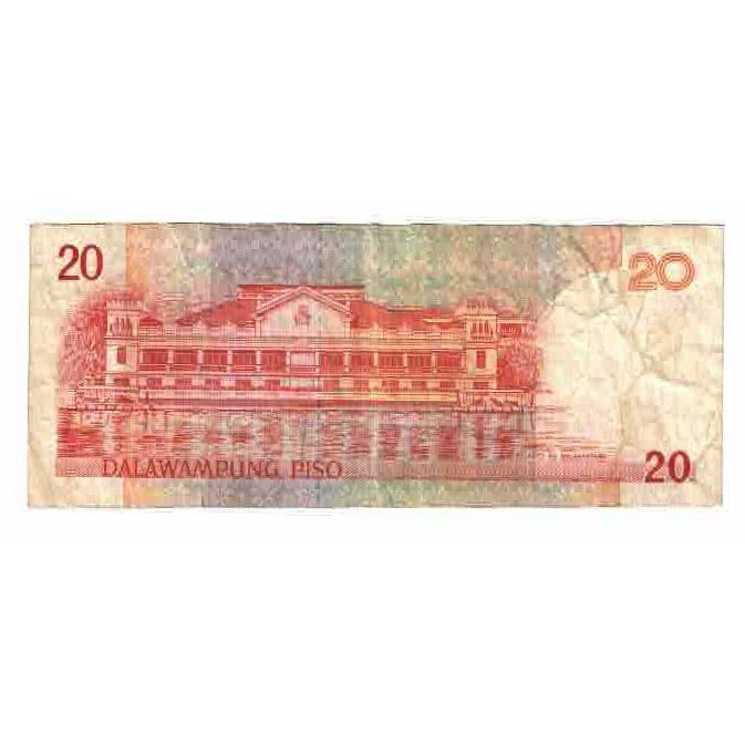 Banknote, Philippines, 20 Piso, 1992-1993, KM:170e, VF(20-25)