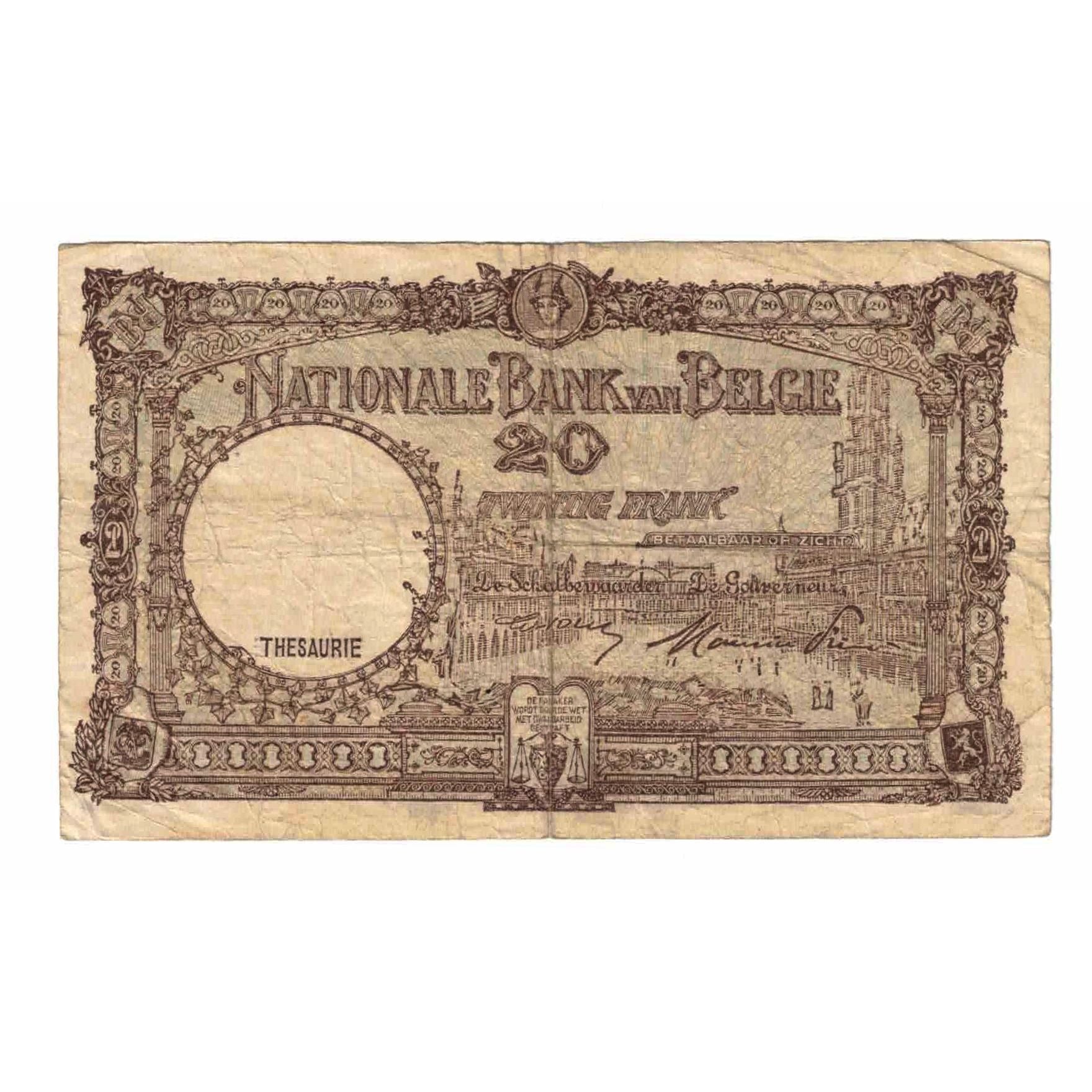 Banknote, Belgium, 20 Francs, 1948, 1948-09-01, KM:116, VF(20-25)