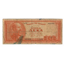 Banknote, Greece, 10 Drachmai, 1955, 1955-05-01, KM:189a, AG(1-3)