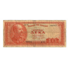 Banknote, Greece, 10 Drachmai, 1955, 1955-05-01, KM:189a, VG(8-10)