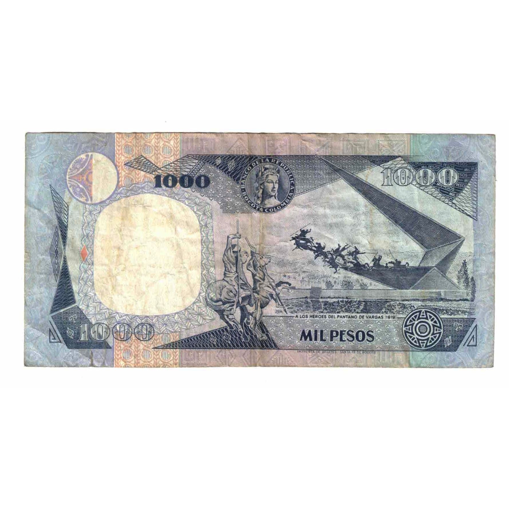 Billete, 1000 Pesos, 1994, Colombia, 1994-01-03, KM:438, BC