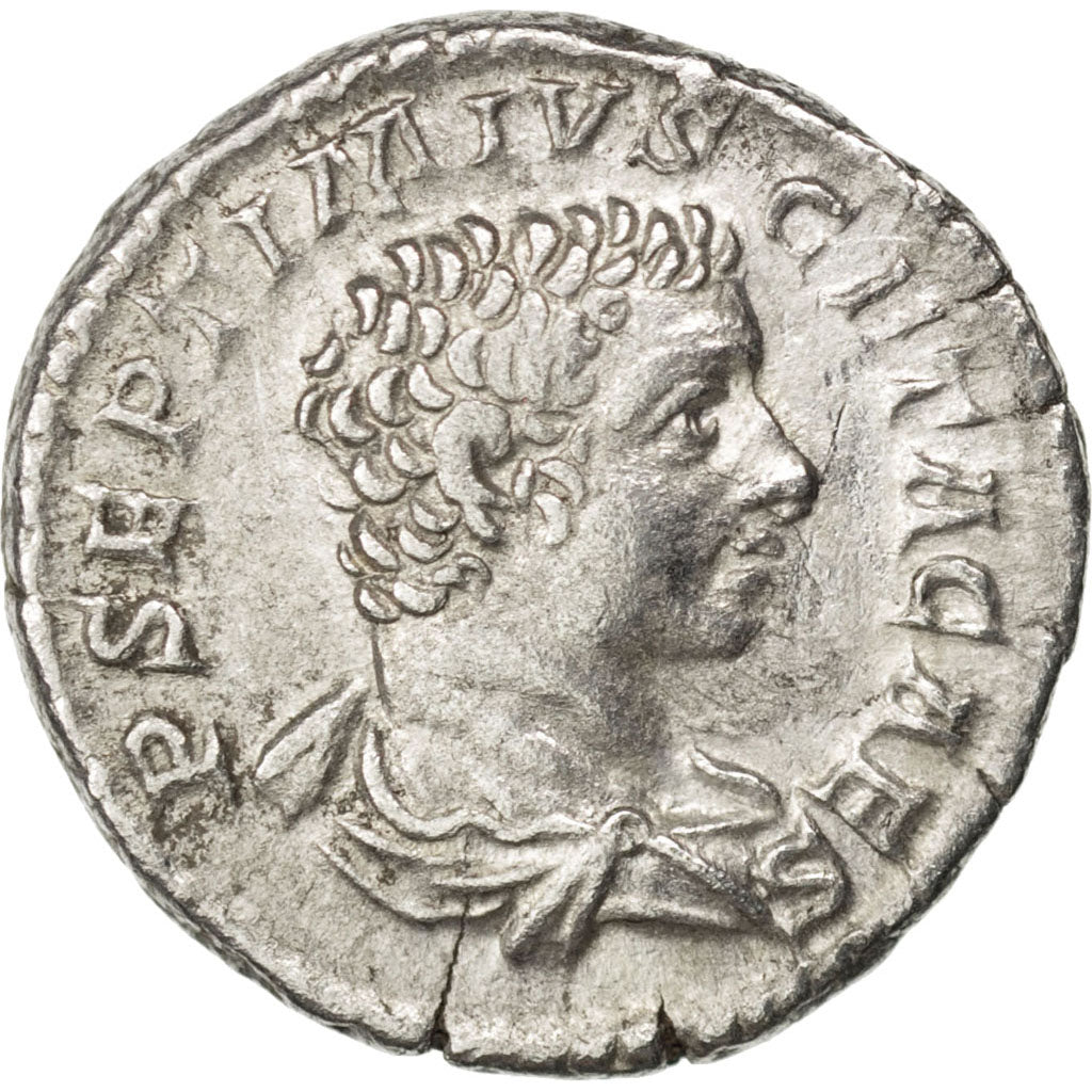Coin, Geta, Denarius, Roma, AU(50-53), Silver, RIC:51