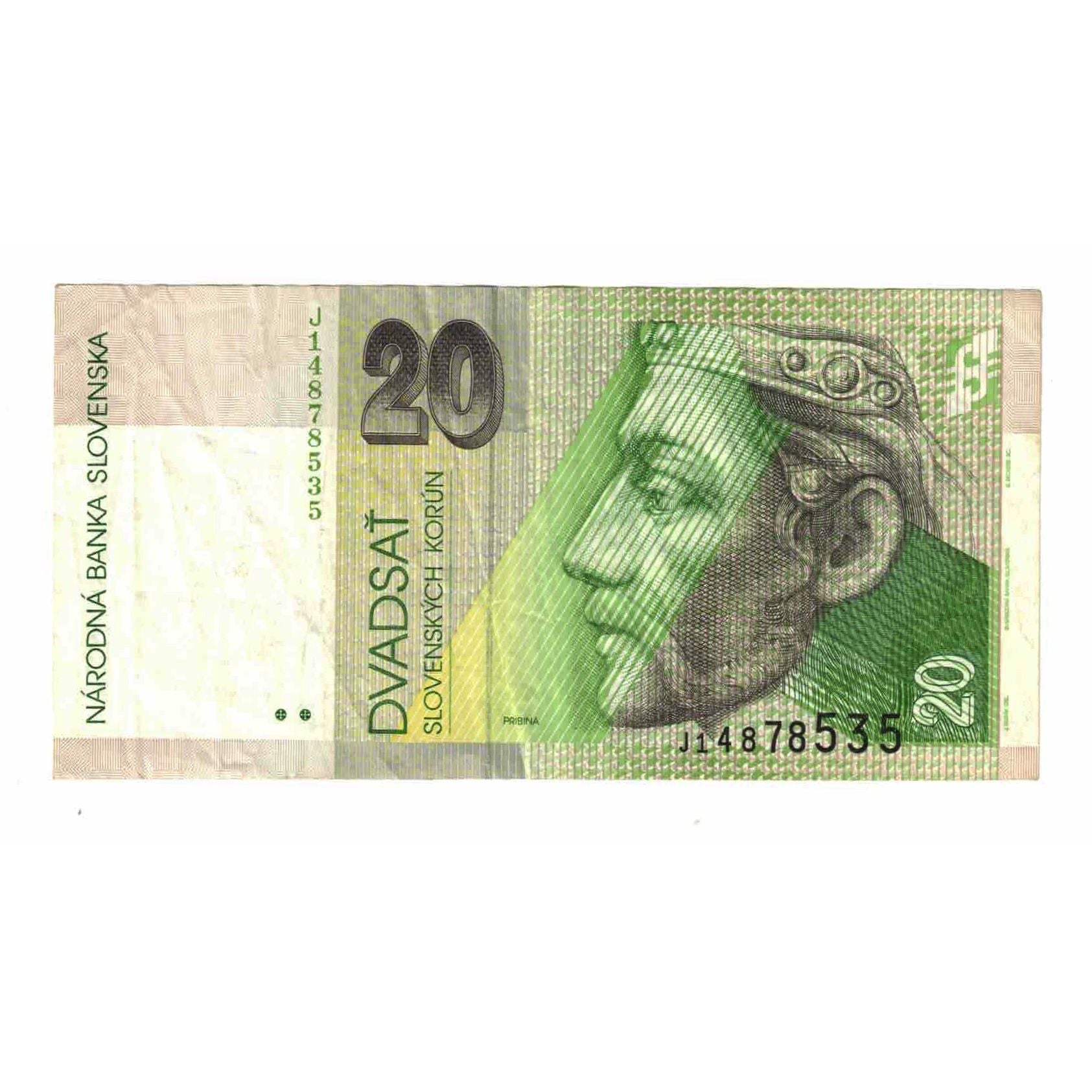 Banknote, Slovakia, 20 Korun, 1999, 1999-07-01, KM:20d, EF(40-45)