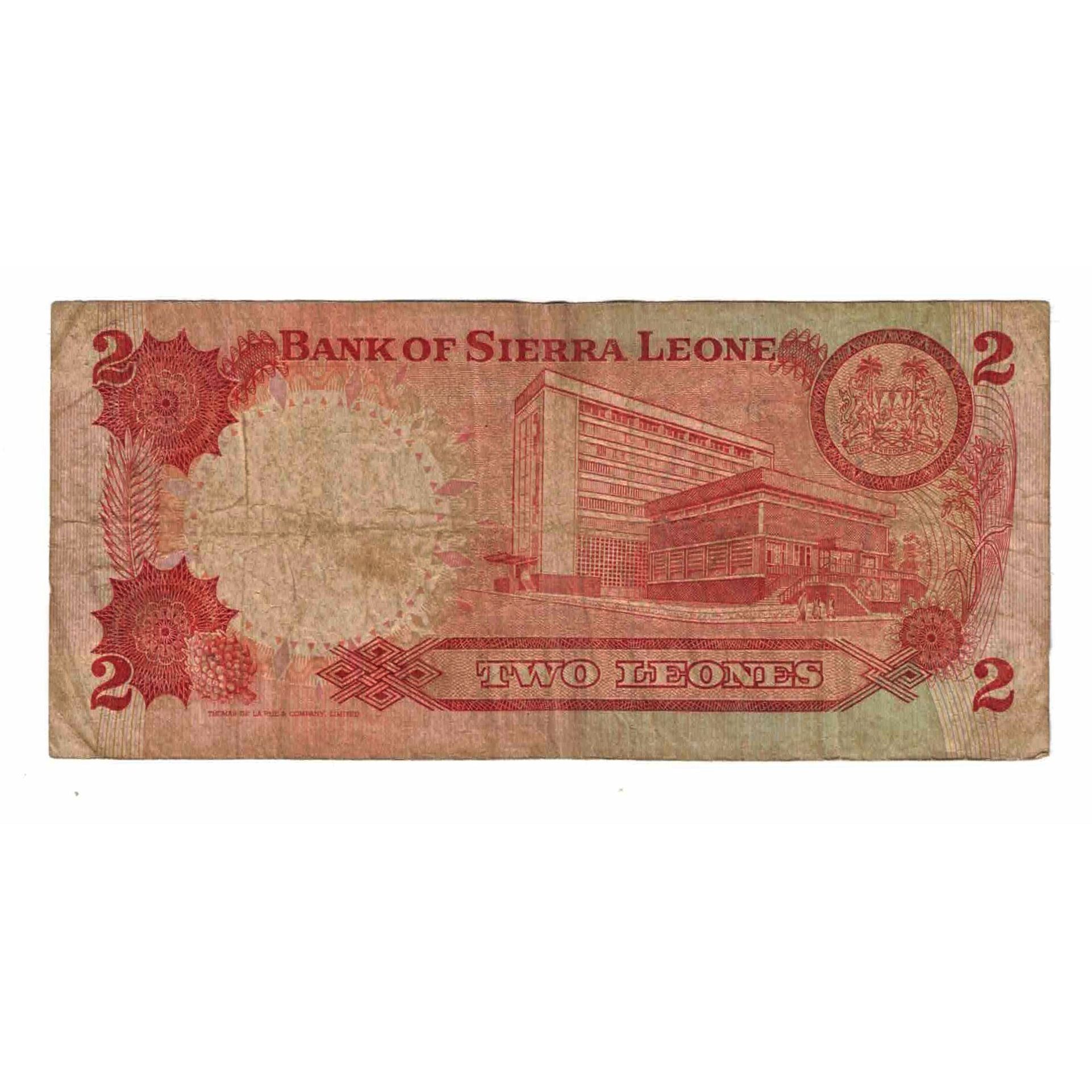 Banknote, Sierra Leone, 2 Leones, 1980, 1980-05-01, KM:6e, VF(20-25)