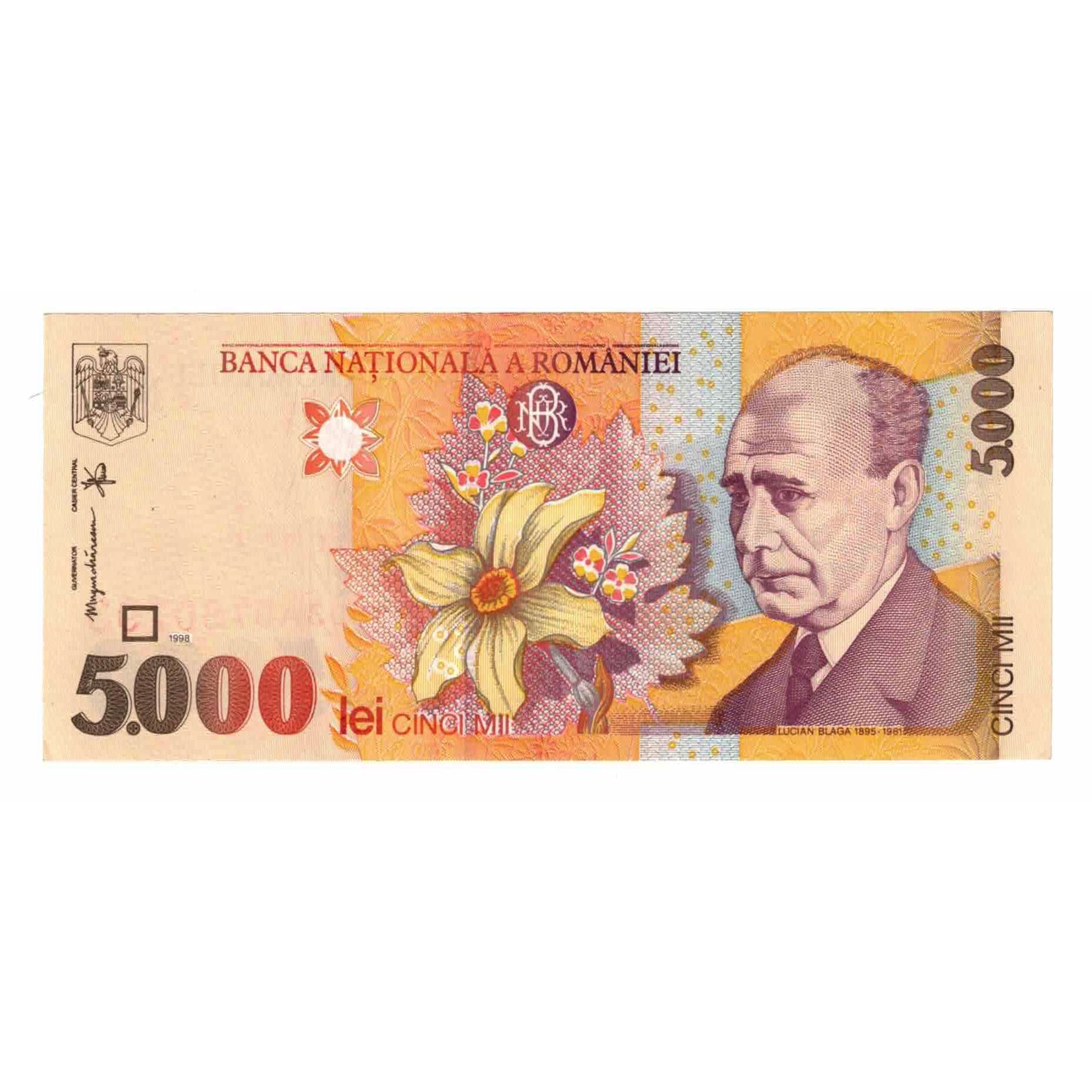 Banknote, Romania, 5000 Lei, 1998, KM:107a, UNC(63)