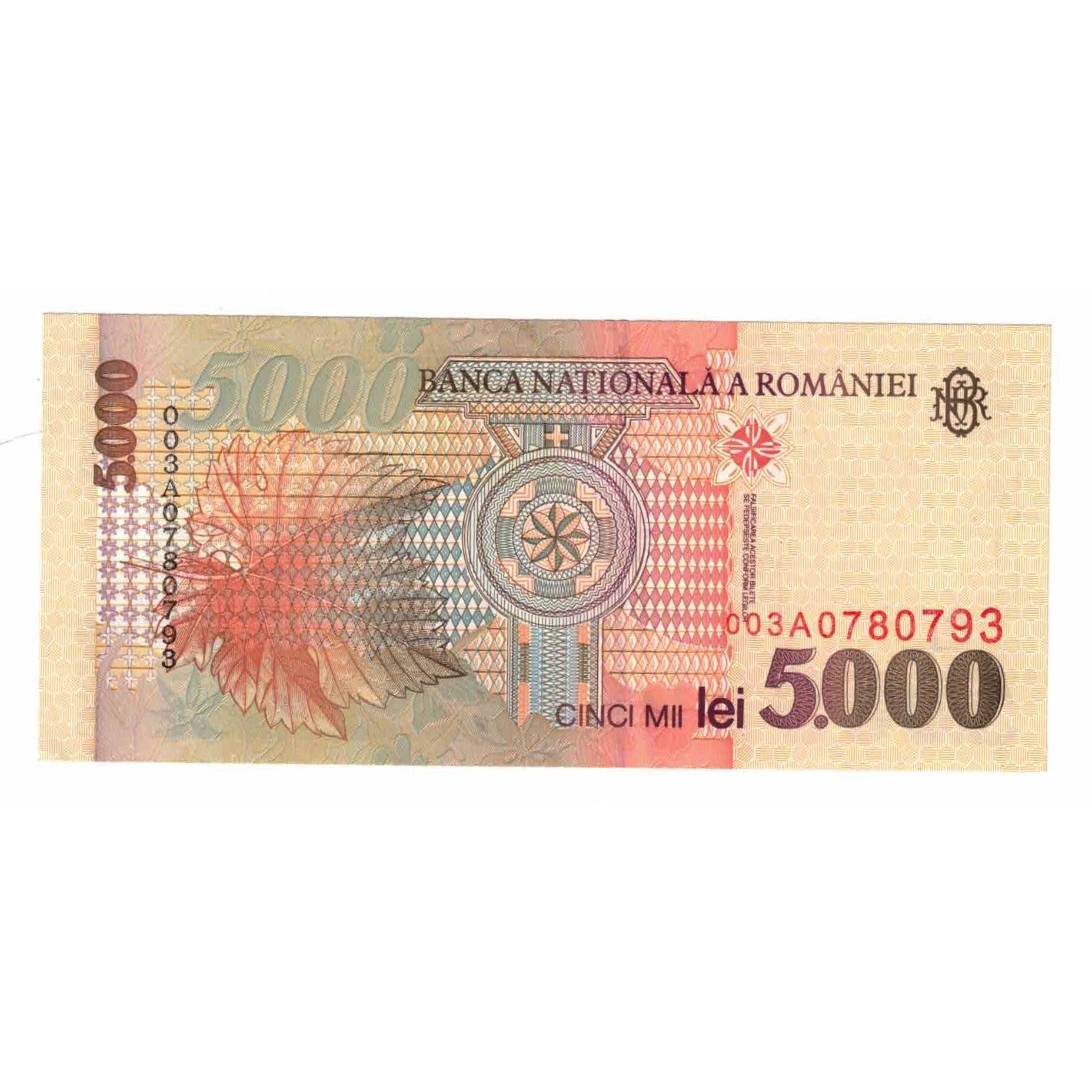 Banknote, Romania, 5000 Lei, 1998, KM:107a, UNC(63)