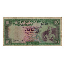 Banknote, Ceylon, 10 Rupees, 1971, 1971-06-07, KM:74b, VF(20-25)