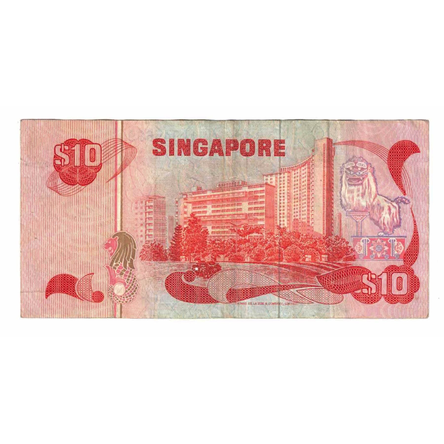 Banknote, Singapore, 10 Dollars, KM:11a, EF(40-45)