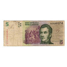 Banknote, Argentina, 5 Pesos, Undated (2003), KM:353, VF(20-25)
