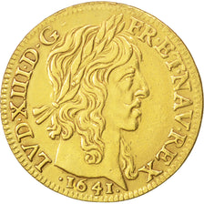 Coin, France, Louis XIII, Louis d'or, Louis d'Or, 1641, Paris, Paris, AU(50-53)