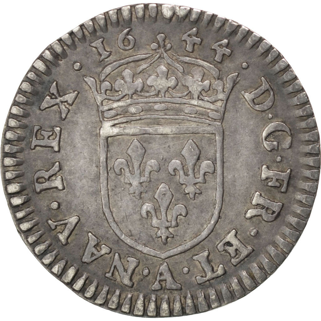Francia, Louis XIV, 1/48 Écu ou 15 Deniers «  légende simplifiée », 1/...