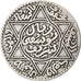 MOROCCO, Rial, 10 Dirhams, 1917, bi-Bariz, KM #33, EF(40-45), Silver, 24.53