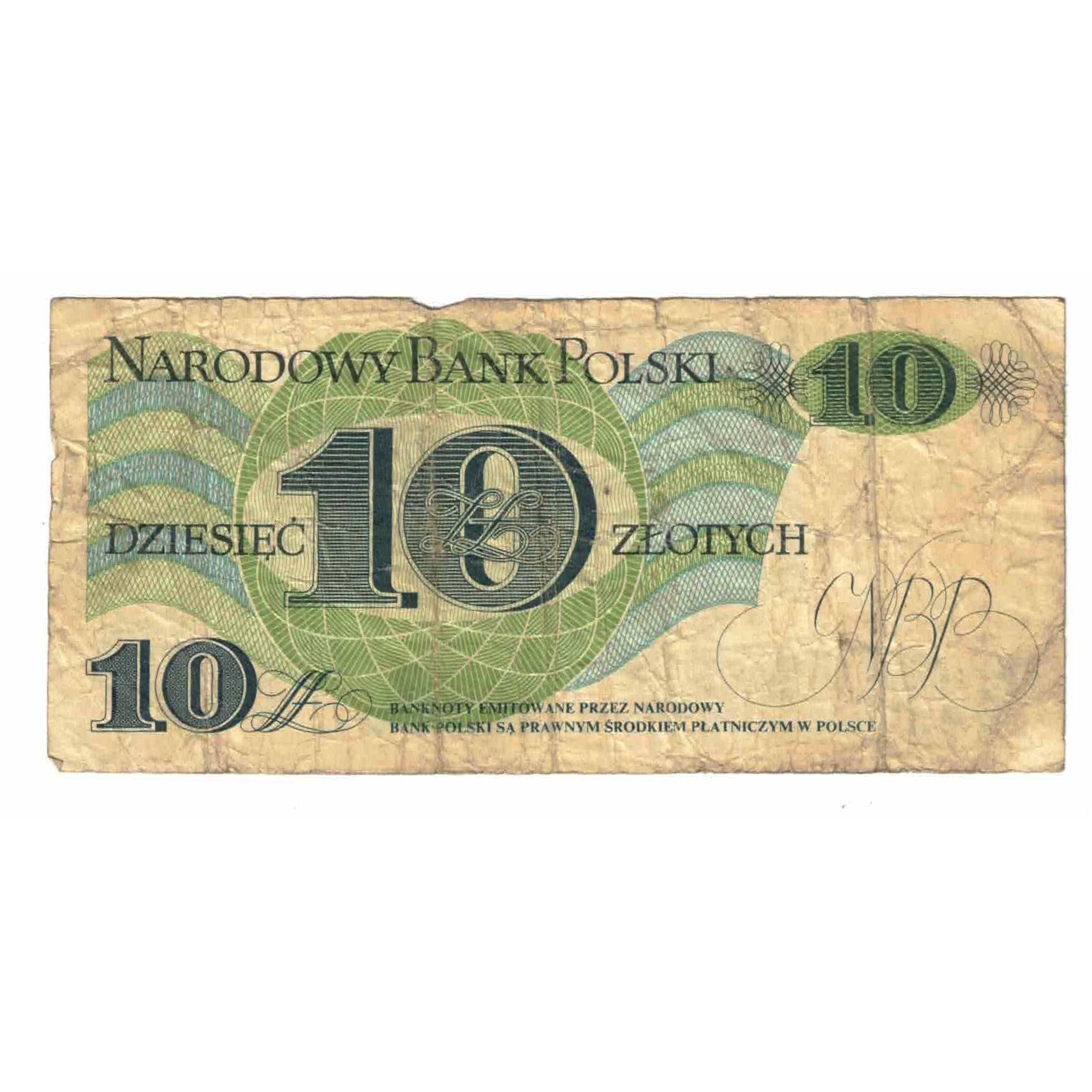 Banknote, Poland, 10 Zlotych, 1982, 1982-06-01, KM:148a, VG(8-10)