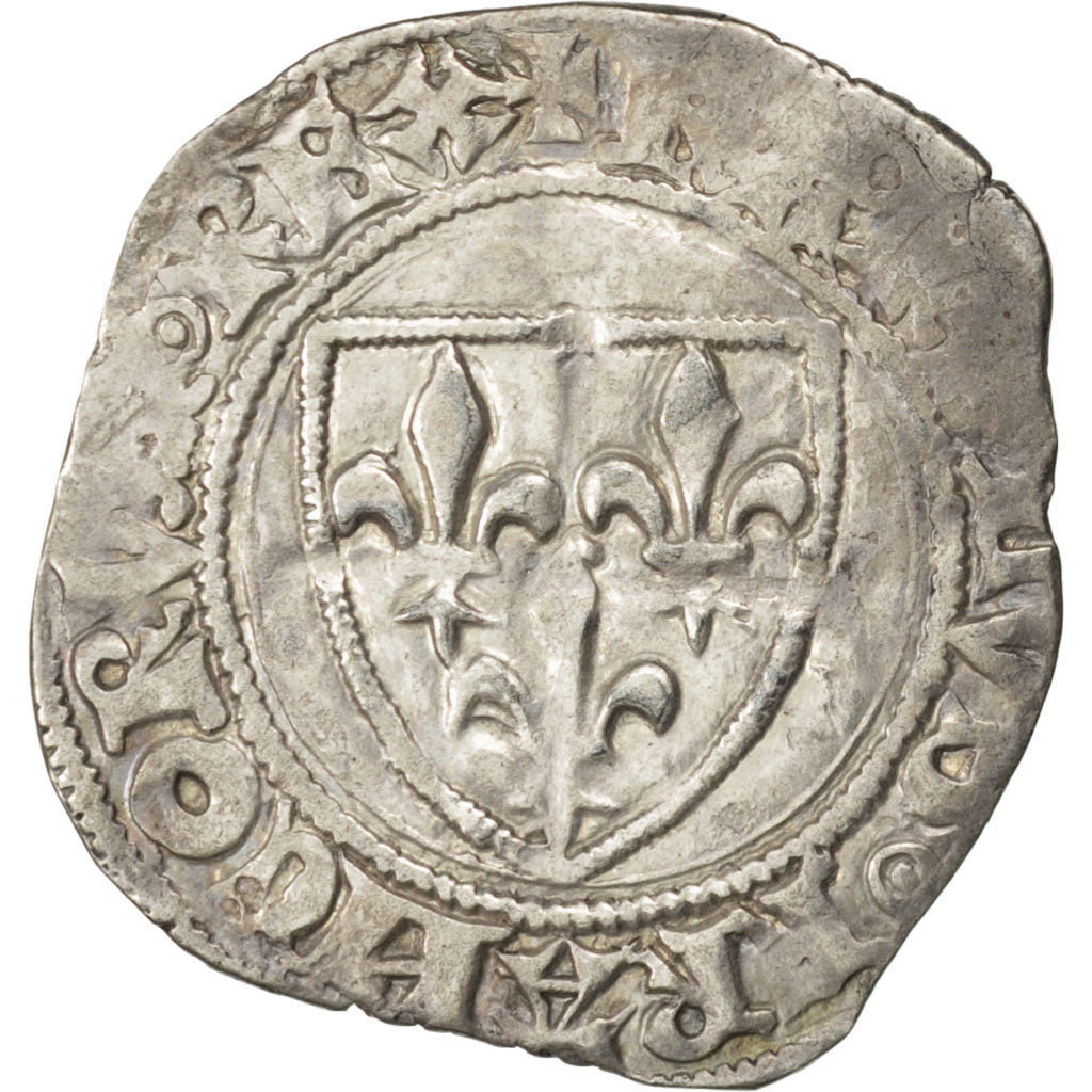 Coin, France, Demi Blanc Guénar, Paris, EF(40-45), Billon, Duplessy:378b