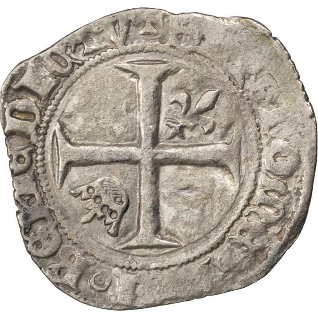 Coin, France, Demi Blanc Guénar, Paris, EF(40-45), Billon, Duplessy:378b