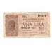 Biljet, Italië, 1 Lira, 1944, 1944-11-23, KM:29b, B