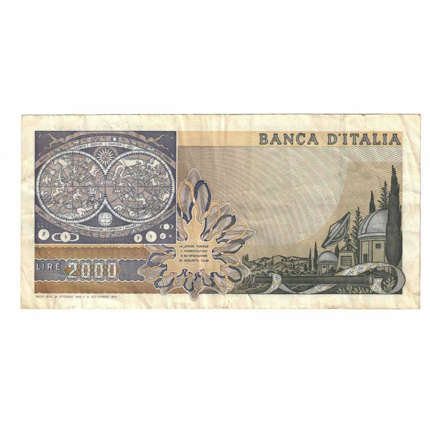 Banconote, Italia, 2000 Lire, 1983, 1983-10-24, KM:103c, BB