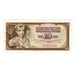 Banconote, Iugoslavia, 10 Dinara, 1968, 1968-05-01, KM:82c, SPL-
