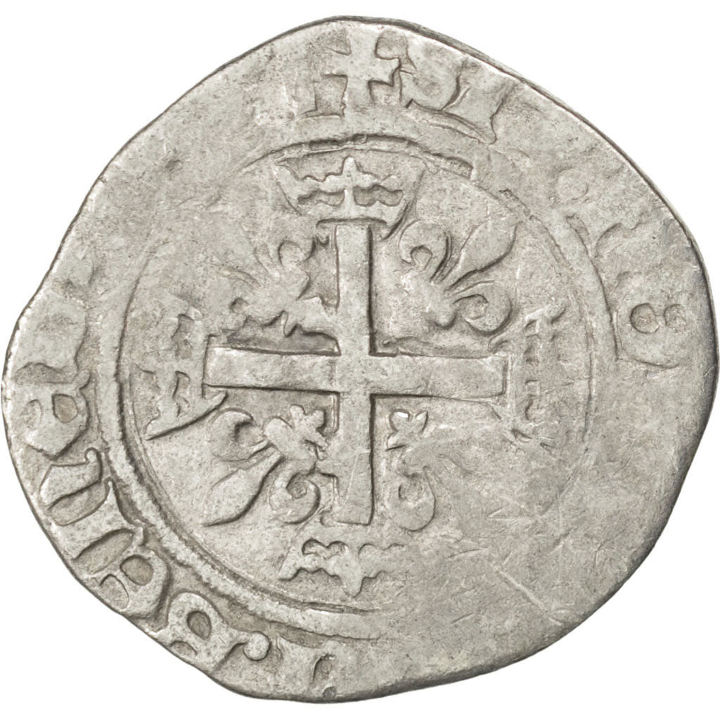 FRANCE, Karolus or Dizain, Saint Lô, VF(20-25), Billon, Duplessy #593, 2.31