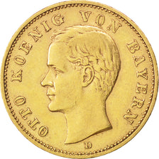 GERMAN STATES, 20 Mark, 1900, Munich, KM #920, EF(40-45), Gold, 7.97