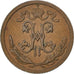 RUSSIA, 1/2 Kopek, 1911, Saint-Petersburg, KM #48.1, AU(55-58), Copper, 16, 1.63