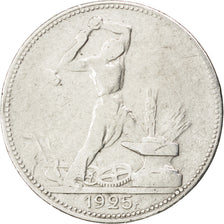 Russia, 50 Kopeks, 1925, MB, Argento, KM:89.2