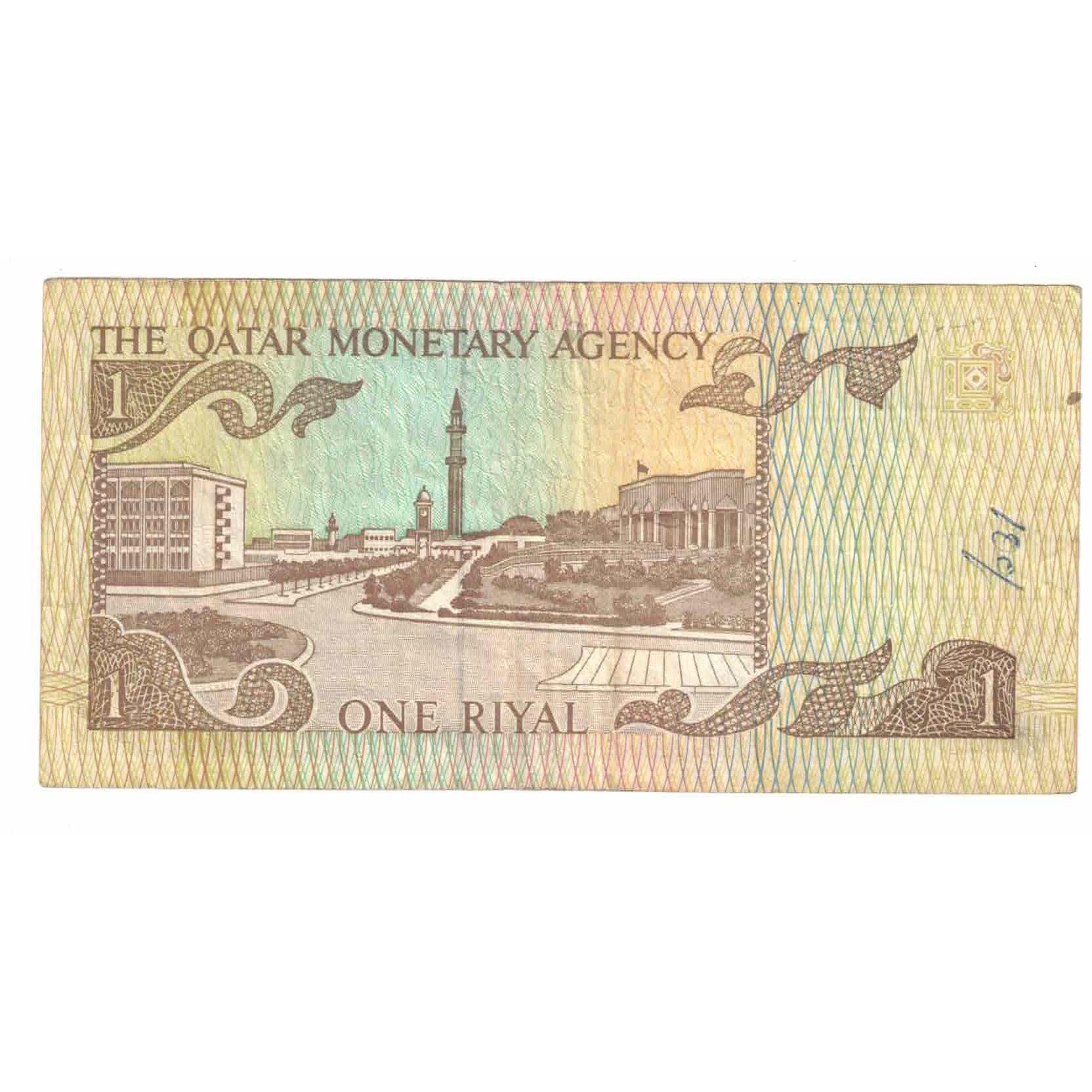 Banknote, Qatar, 1 Riyal, KM:7, EF(40-45)