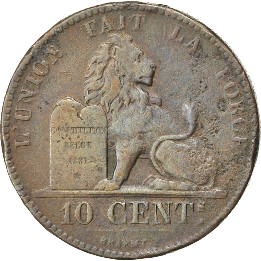 Belgique, Léopold I, 10 centimes, 1832, KM 2.1