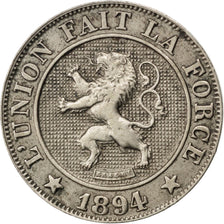 Münze, Belgien, Leopold II, 10 Centimes, 1894, VZ, Copper-nickel, KM:42