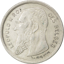 Münze, Belgien, 2 Francs, 2 Frank, 1909, SS+, Silber, KM:58.1