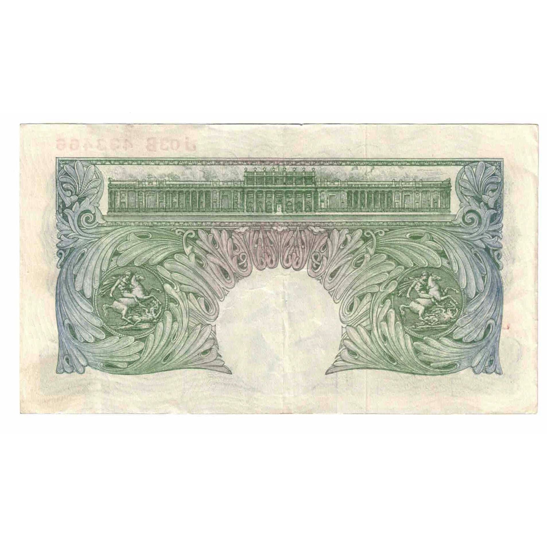 Billet, Grande-Bretagne, 1 Pound, 1949-1955, KM:369b, TTB