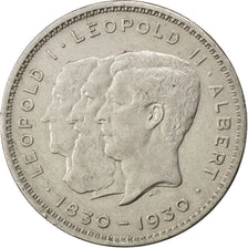 BELGIUM, 10 Francs-10 Frank, Deux / Twee Belgas, 1930, KM #100, AU(50-53),...