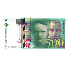 France, 500 Francs, Pierre et Marie Curie, 1994, J.015, AU(50-53), Fayette:76.1