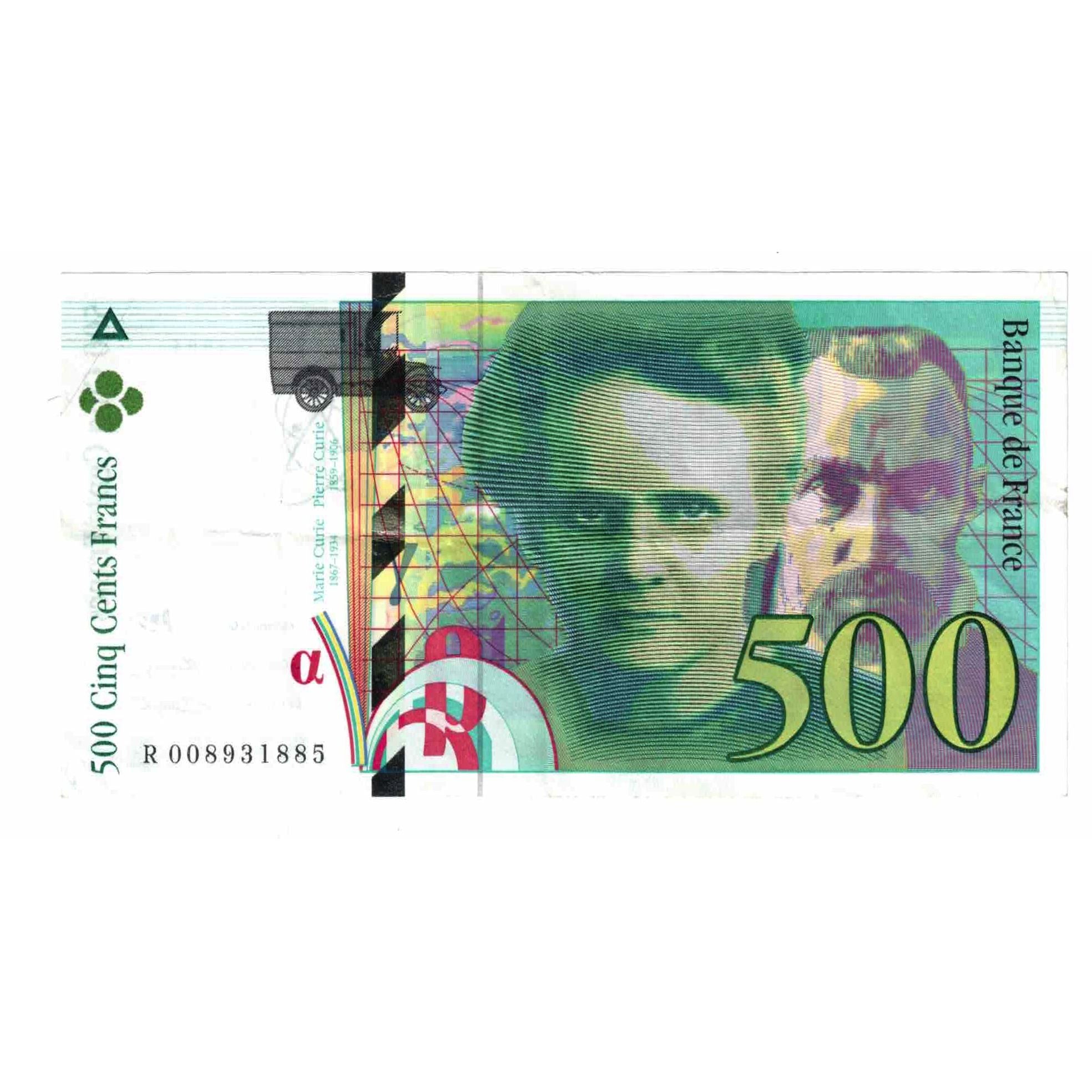Francia, 500 Francs, Pierre et Marie Curie, 1994, R.008, BB, Fayette:76.1