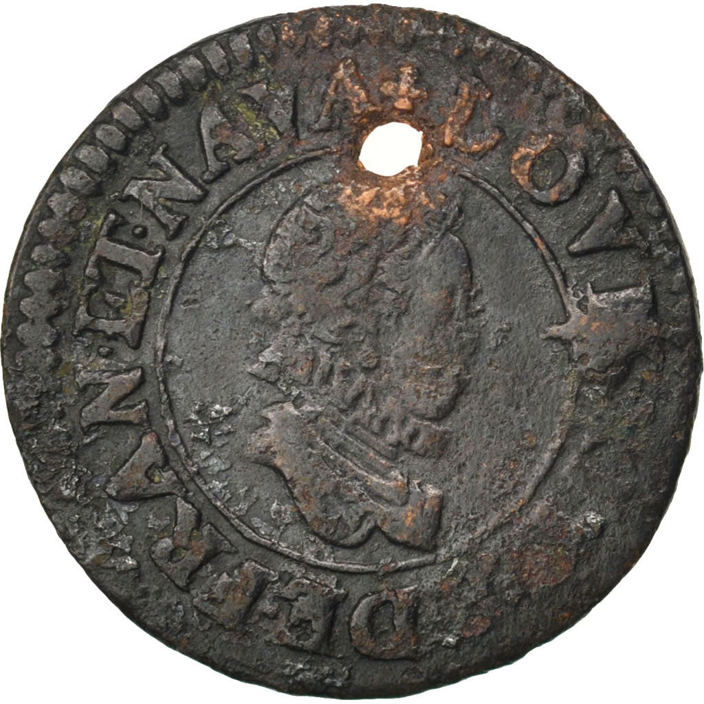 FRANCE, Denier tournois, buste enfantin « petite effigie », Denier Tourn...
