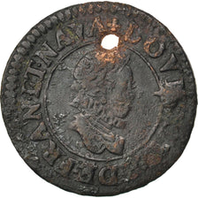 Louis XIII, Denier tournois, 1611, Lyon, CGKL 360