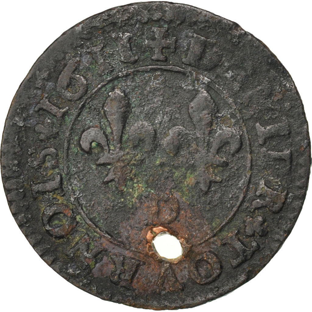 FRANCE, Denier tournois, buste enfantin « petite effigie », Denier Tourn...