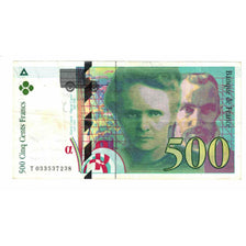 France, 500 Francs, Pierre et Marie Curie, 1995, T.033, TTB, Fayette:76.2